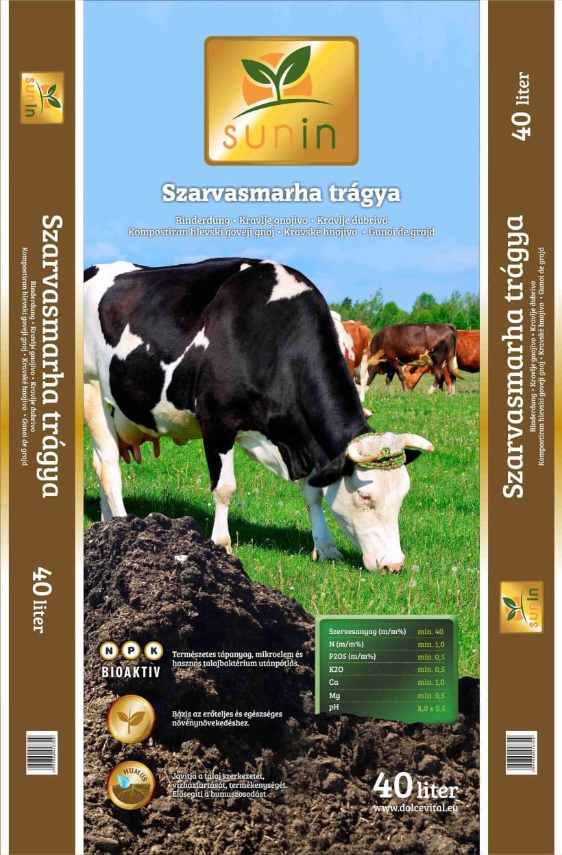 Komposztált marhatrágya